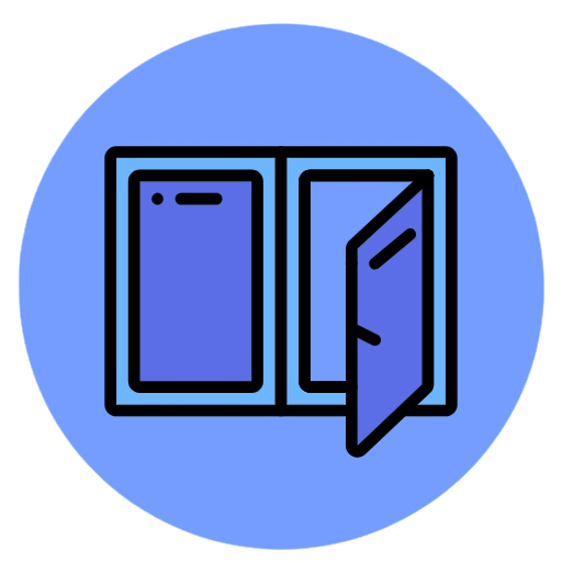 Icon Fenetre Pvc Bleu