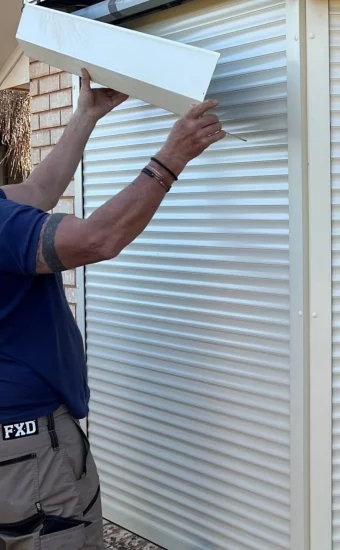 Roller shutter motor repair in Brussels home